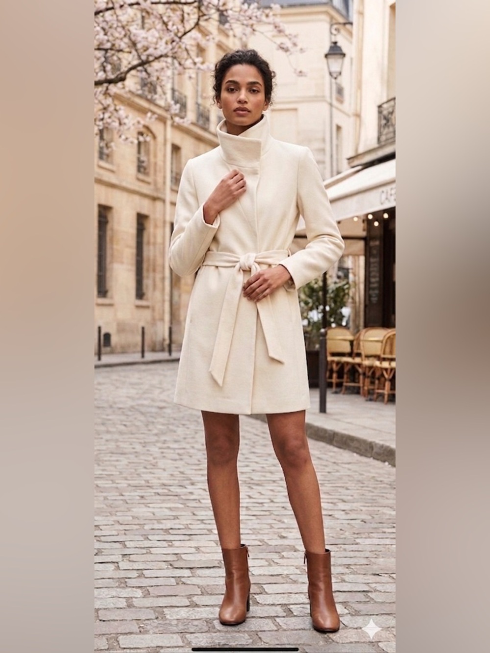 HP💥Cream spring coat